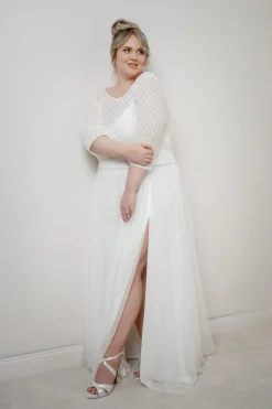 Strick-Braut Top – Haldis noni Curvy