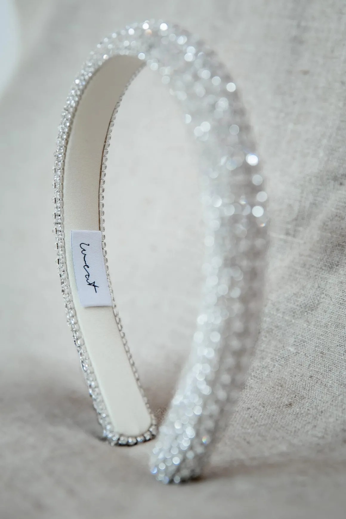 Verzierter Haarreif – Crystal White | Weat
