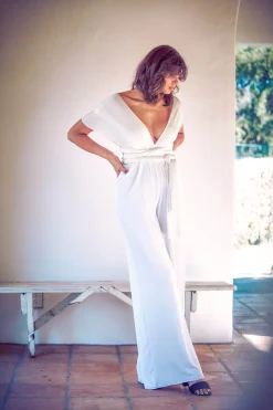 Wandelbarer Einteiler – Jumpsuit Convertible Ivory Twobirds