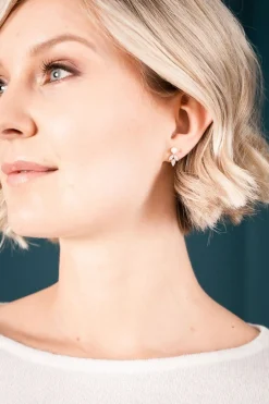 Zierliche Braut Ohrstecker mit Kristallen und Perlen - Simply Delightful